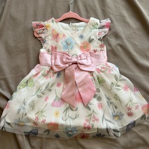 Baby Girl floral mesh set with bloomer 2 piece set